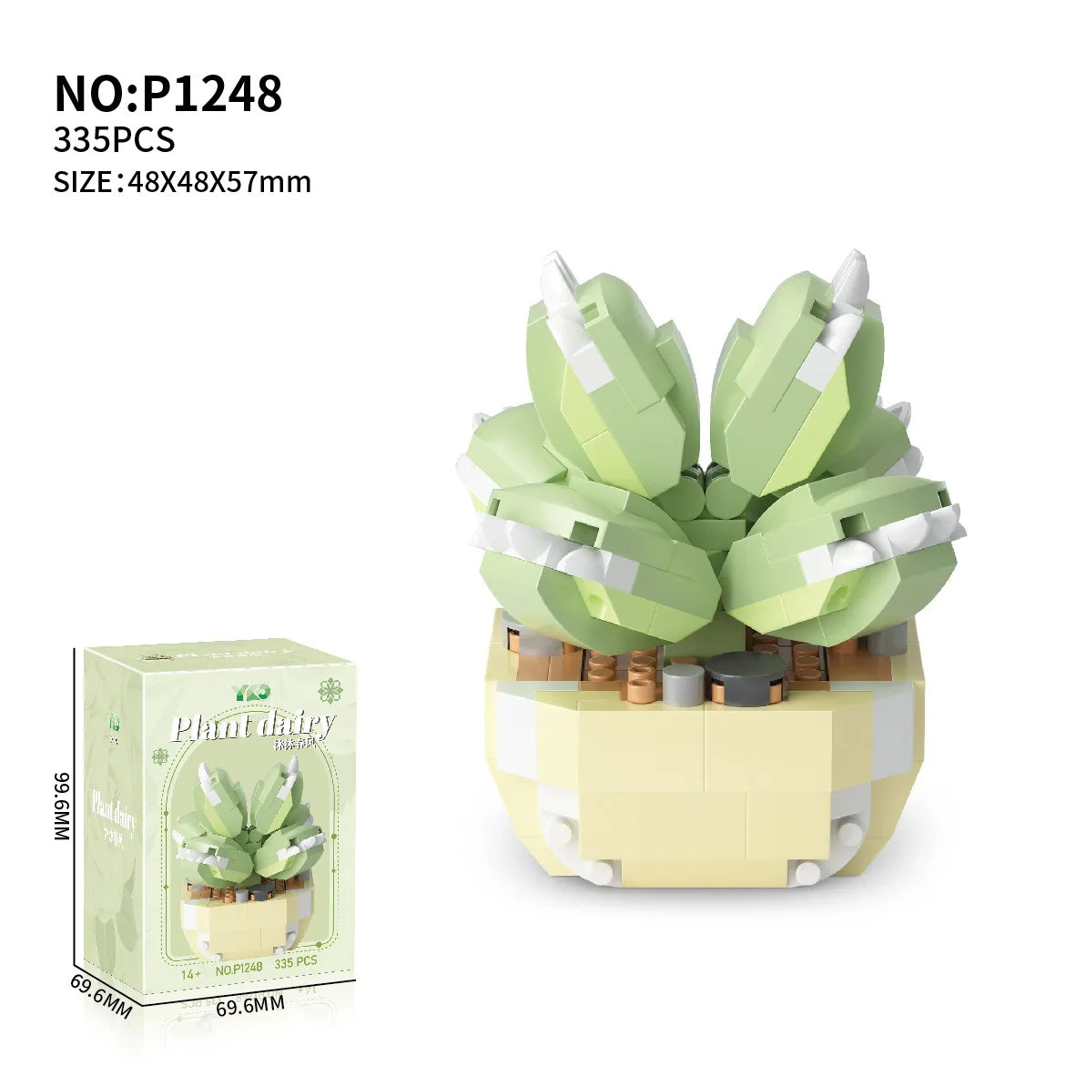 Everlasting Succulents Flower Building Blocks