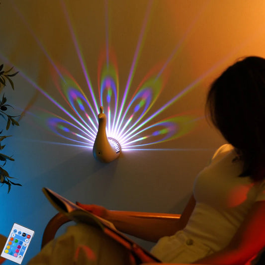 Peacock Projector Lamp