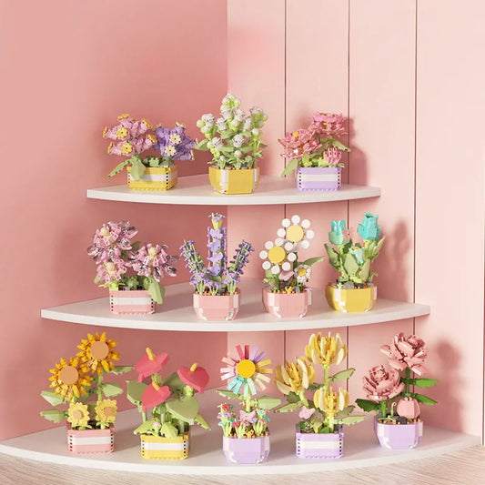 Everlasting Succulents Flower Building Blocks