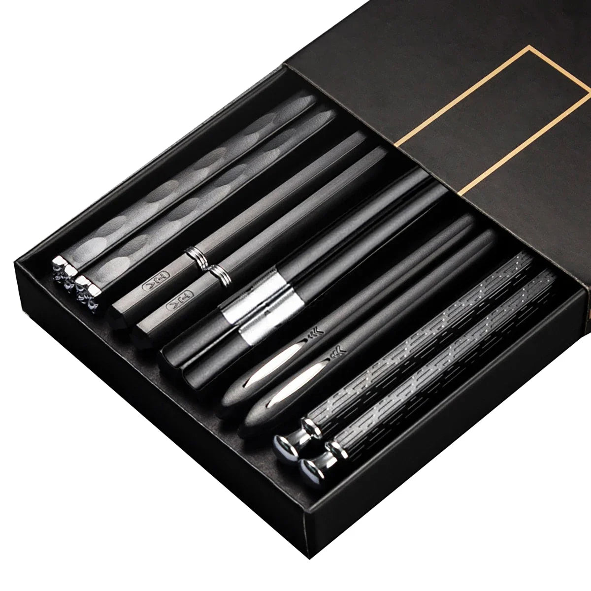 5Pairs High Quality Japanese Non-Slip Chopsticks